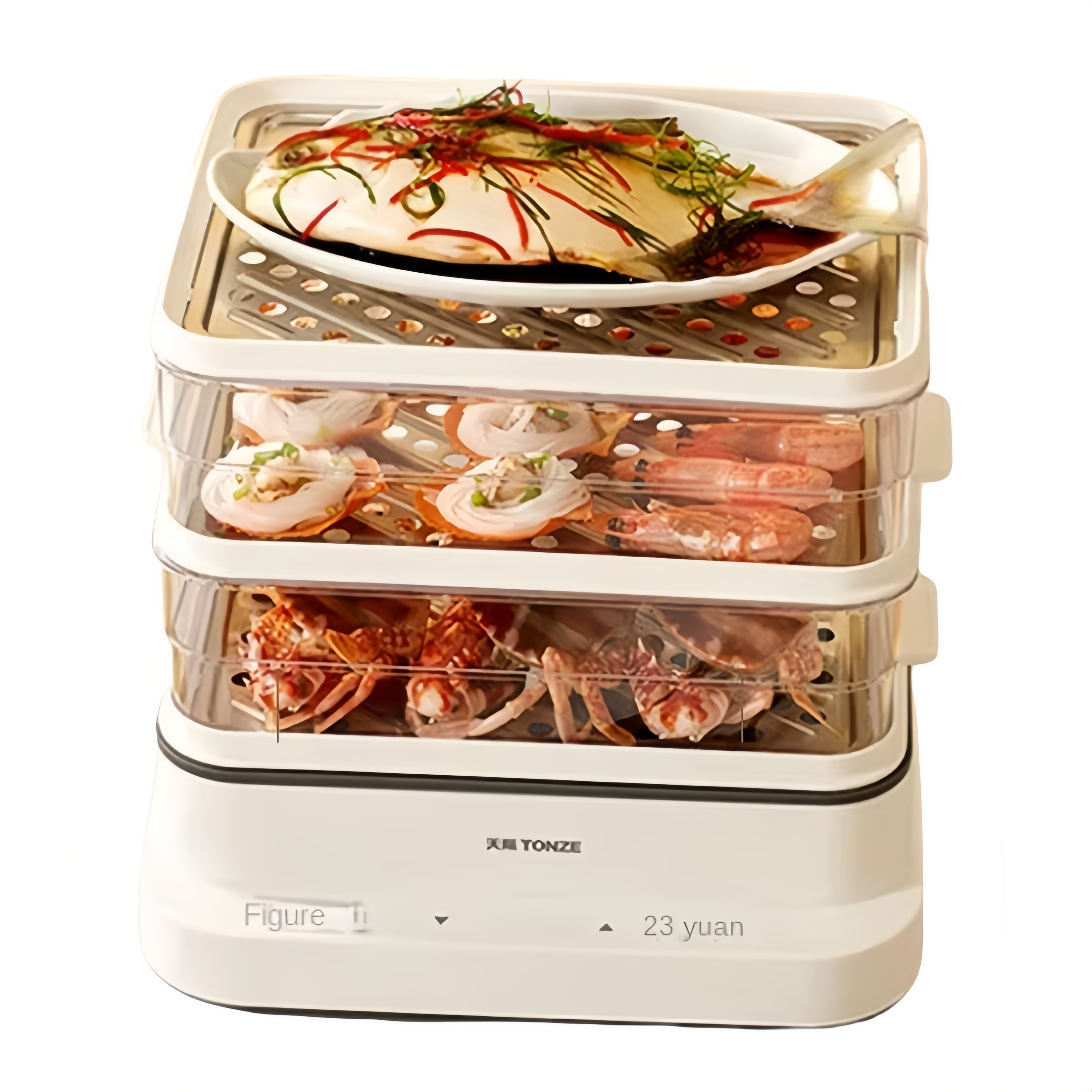 Kitchen Appliances Electric - 32L Smart Electric Steamer - 3-Tier