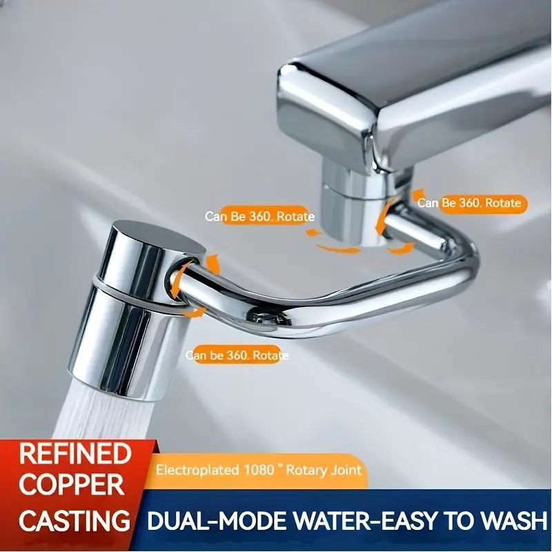 Kitchen Appliances Bundle - 1pc 1080° Swivel Stainless Steel Kitchen