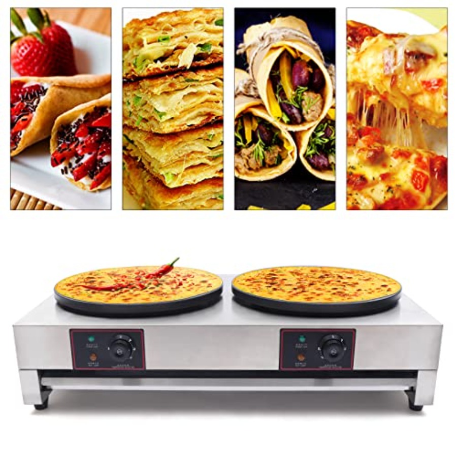 Electric Griddle Pancake - Commercial 16 Inches Electric Crepe Maker