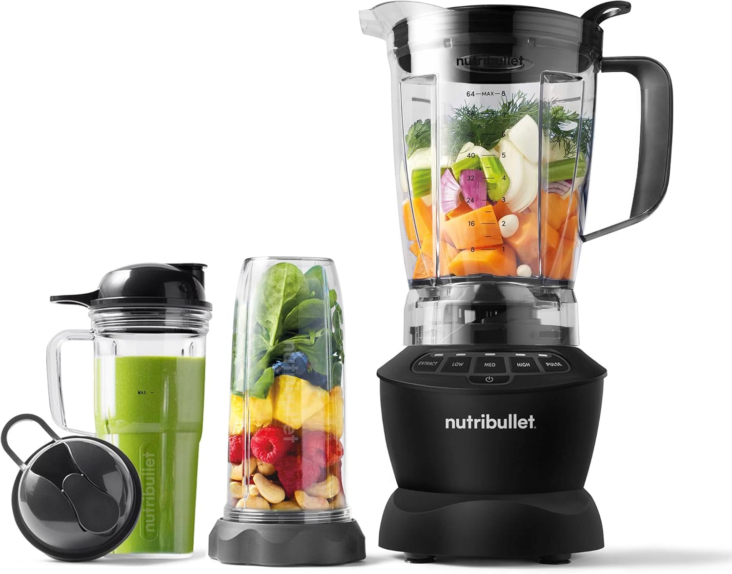 Kitchen Appliances In - 1200W Full-Size Blender Combo in Matte