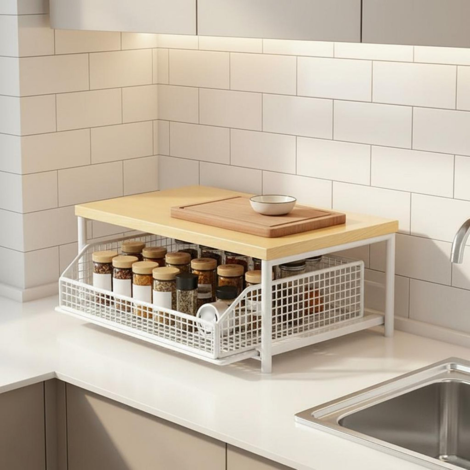 Kitchen Appliances In - 2-Tier Kitchen Counter Rack Versatile Countertop