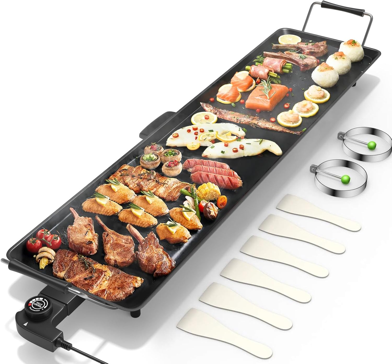 Electric Griddle Pancake - Electric Griddle 35 Inch - 2000W