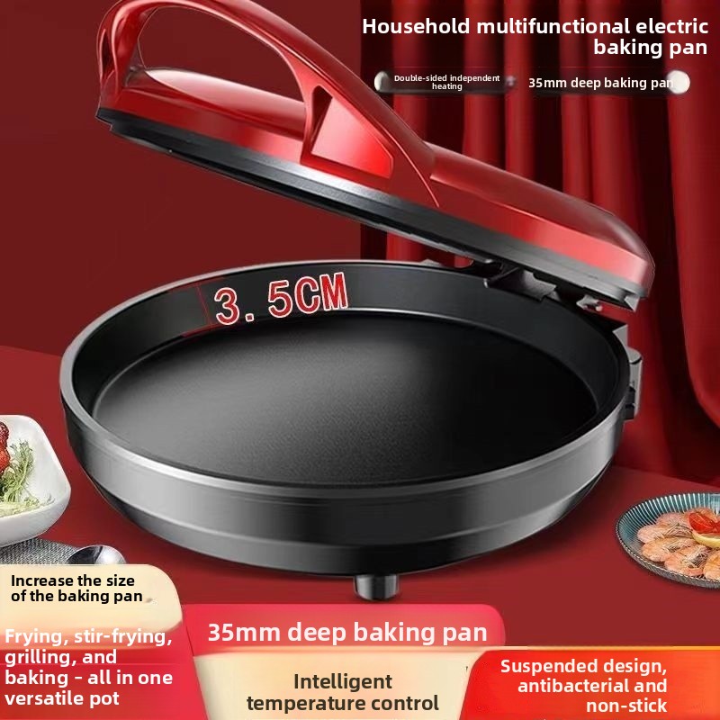 Electric Griddle Pancake - Electric griddle, household double-sided heating, deep