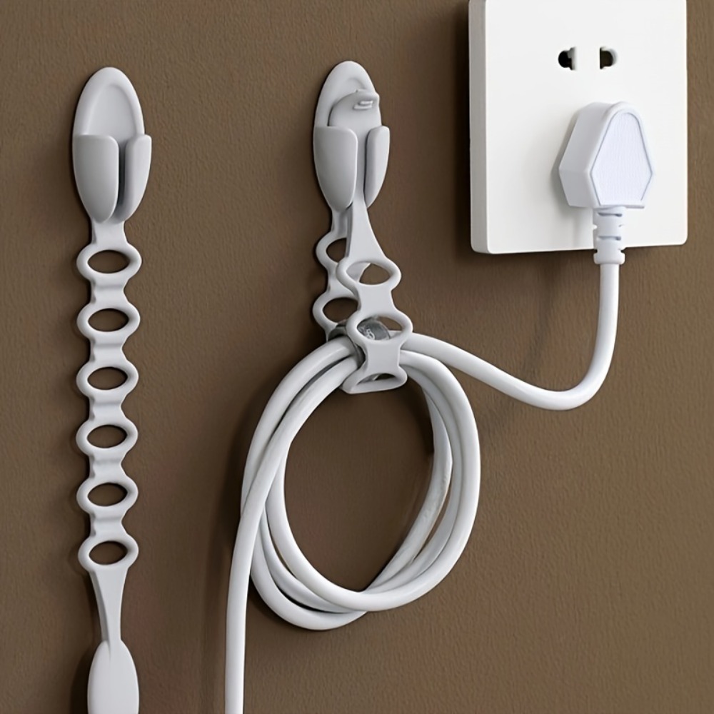 Kitchen Appliances Rack - Multifunctional Silicone Cable Organizer Cord Tie