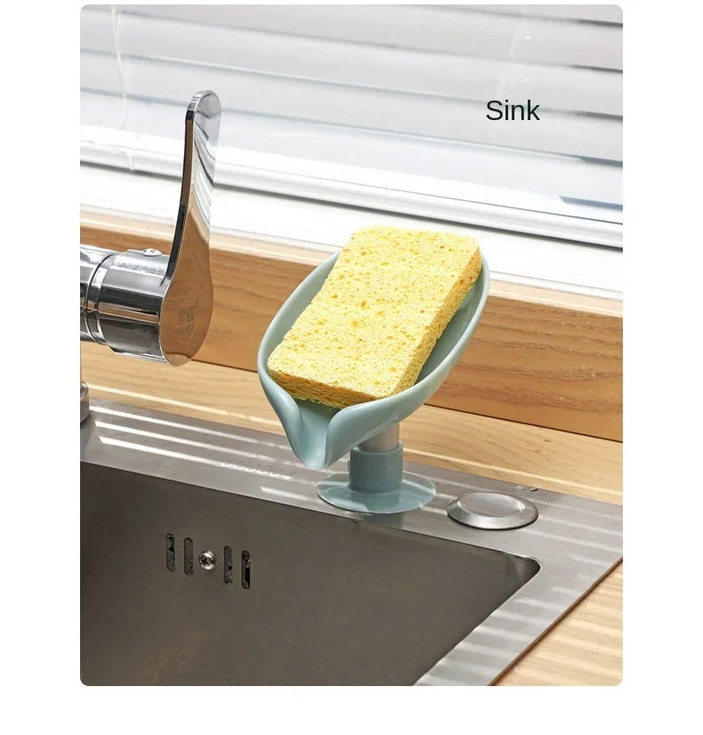 Drain Soap Holder Leaf Shape S - Kitchen Appliances Rack recensie en prijs