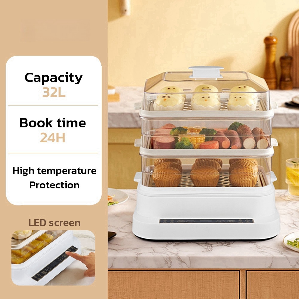 32L Smart Electric Steamer - 3 - Kitchen Appliances Electric recensie en prijs