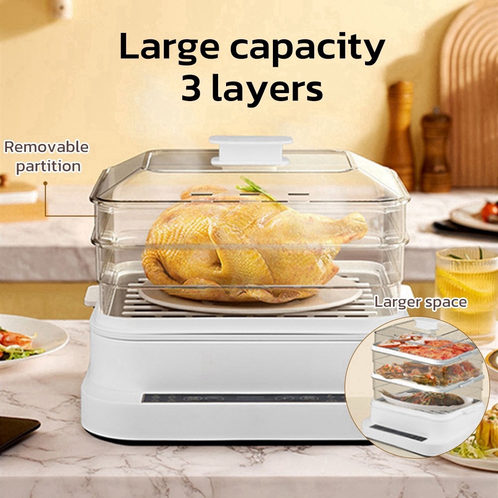 32L Smart Electric Steamer - 3 - Kitchen Appliances Electric recensie en prijs