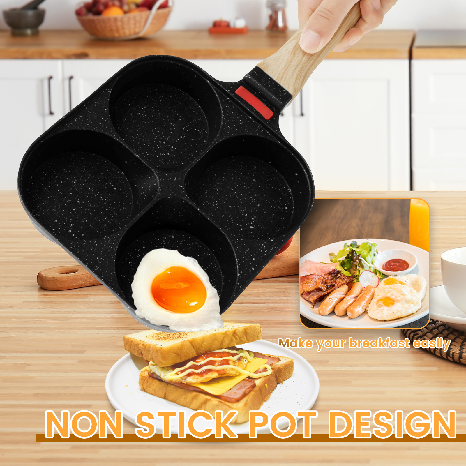 Egg Frying Pan Nonstick Pancak - Electric Griddle Pancake recensie en prijs