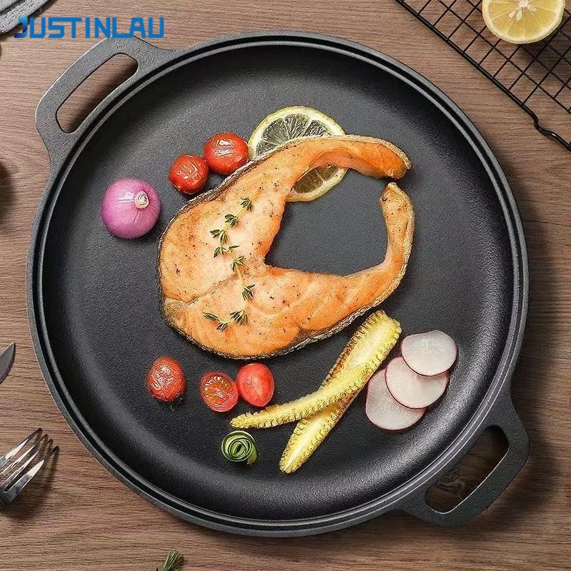JUSTINLAU Double-Ear Frying Pa - Electric Griddle Pancake recensie en prijs