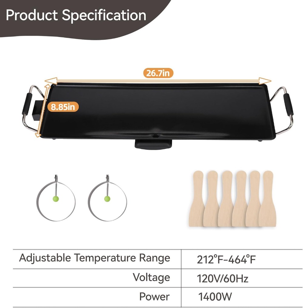 30-Inch Electric Griddle & Tep - Electric Griddle Pancake recensie en prijs