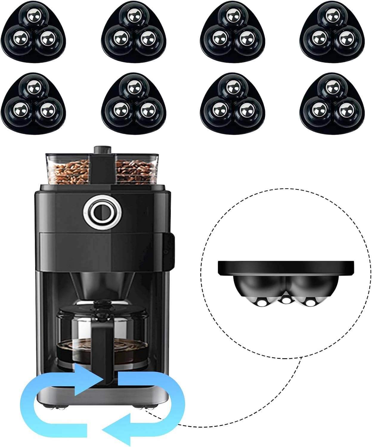 8-Pack Appliance Rollers: Smoo - Kitchen Appliances Countertop recensie en prijs