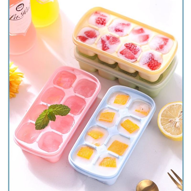8-Grid Ice Cube Trays Silicone - Kitchen Appliances Rack recensie en prijs