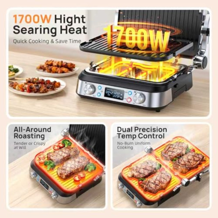6-in-1 Electric Griddle and In - Electric Griddle Pancake recensie en prijs