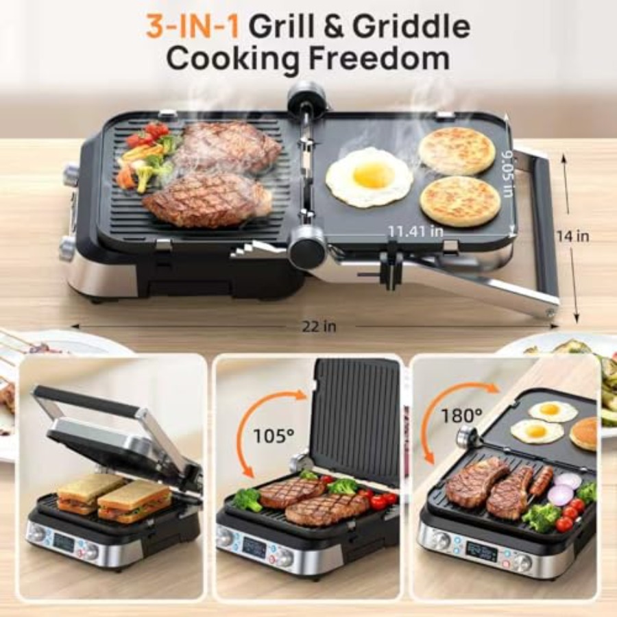 6-in-1 Electric Griddle and In - Electric Griddle Pancake recensie en prijs