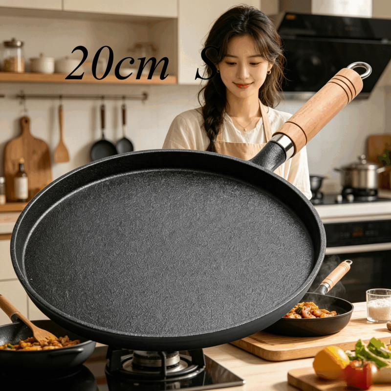 20cm Cast Iron Skillet Wooden  - Electric Griddle Pancake recensie en prijs
