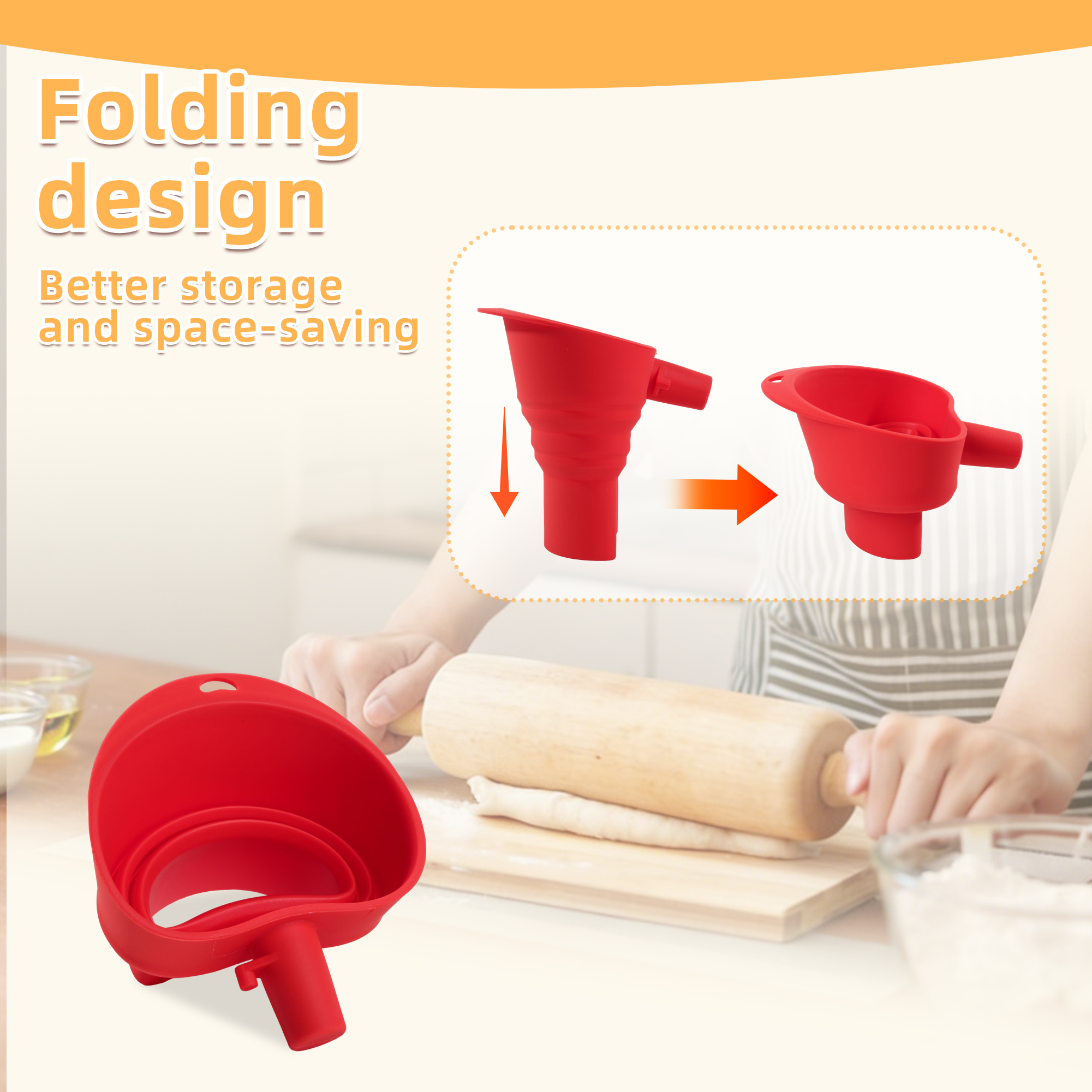 1/3pcs mix Silicone Flour Funn - Kitchen Appliances For Restaurant recensie en prijs